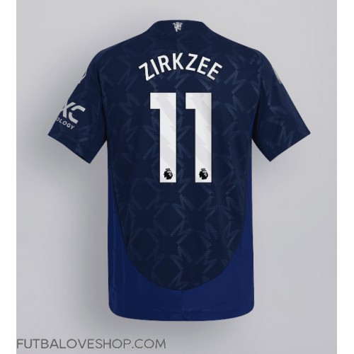 Dres Manchester United Joshua Zirkzee #11 Preč 2024-25 Krátky Rukáv